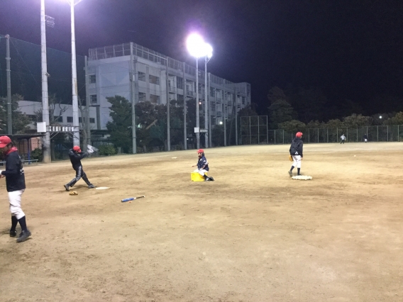 ナイター練習！